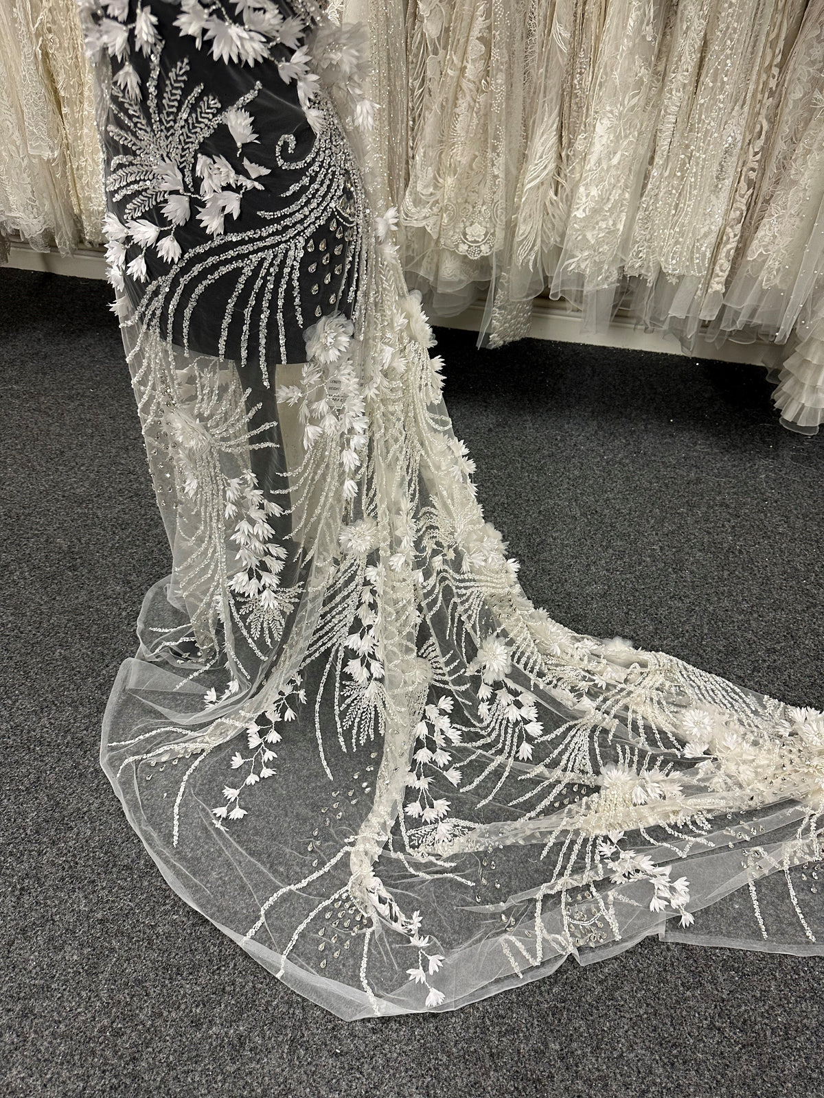 Dentelle de mariée 3D ivoire - Winnifred