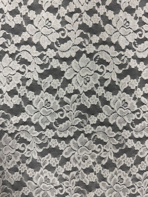 Dentelle Raschel extensible ivoire - Pérouse