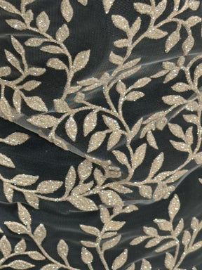 Dentelle pailletée nude - Simeon