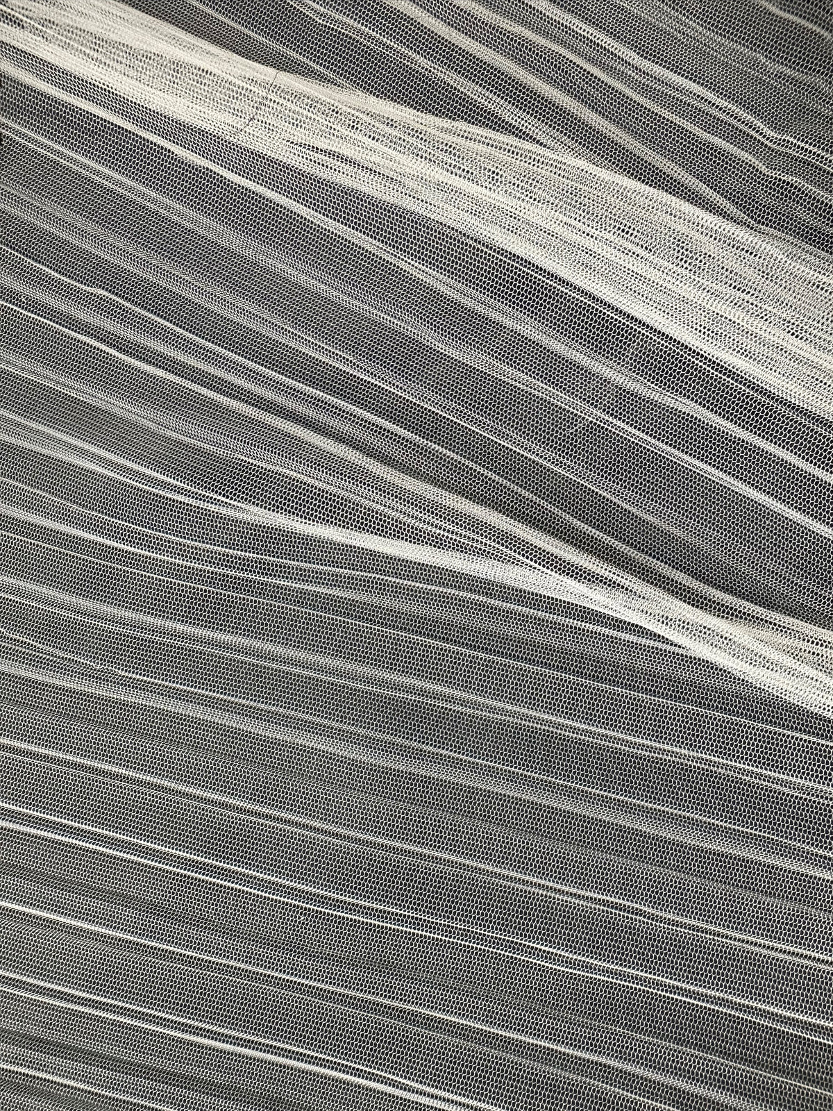 Organza de polyester plissé ivoire - Flirt (CF)