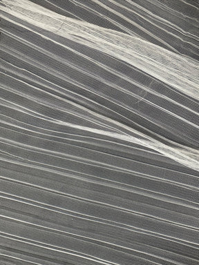 Organza de polyester plissé ivoire - Flirt (CF)