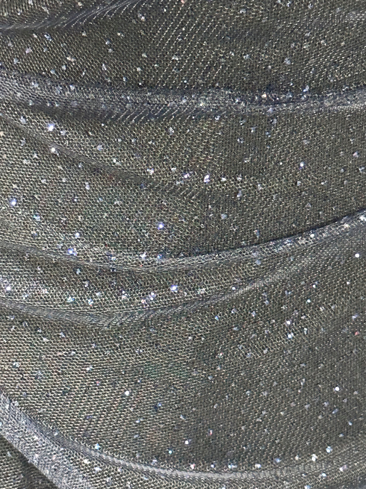 Tulle pailleté bleu marine - Trompette