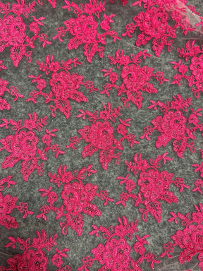 Dentelle rose bonbon - Philippa.
