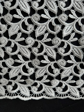 Dentelle guipure ivoire à paillettes - Izzy