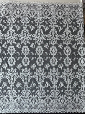 Ivory Corded Chantilly Lace - Raleigh