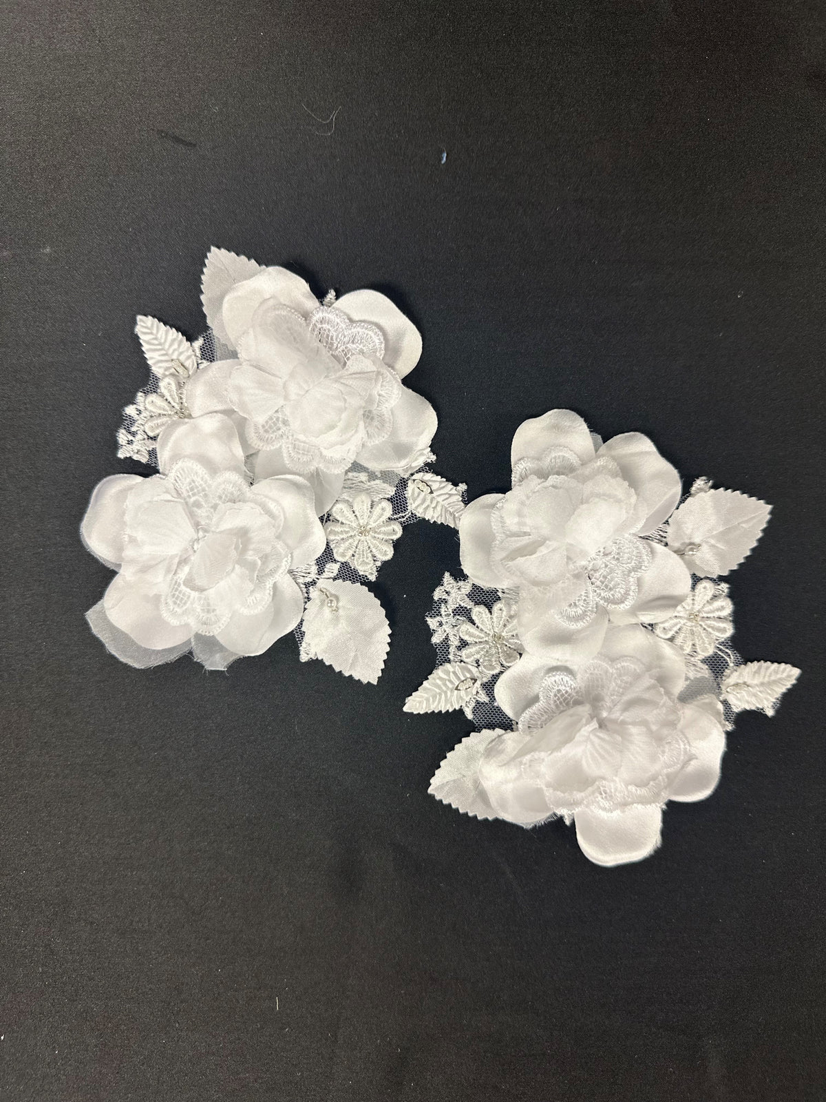 Appliques de dentelle 3D ivoire - Julianne