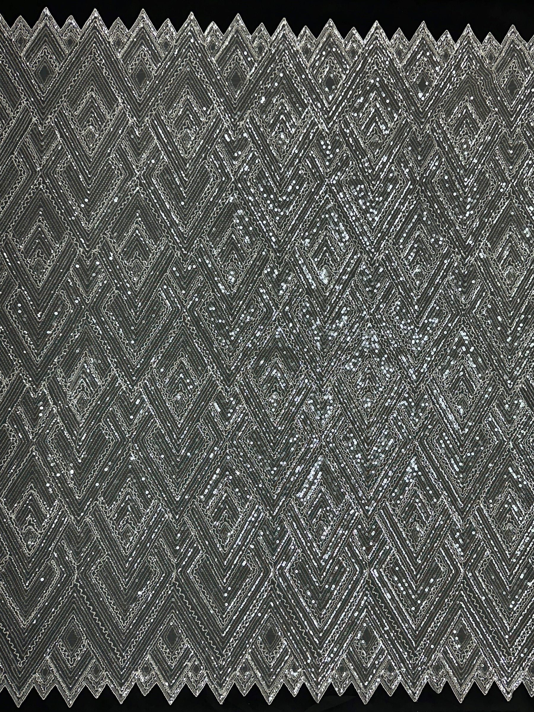 Tulle à sequins ivoire - Angola