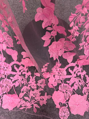 Dentelle 3D rose – Meghan