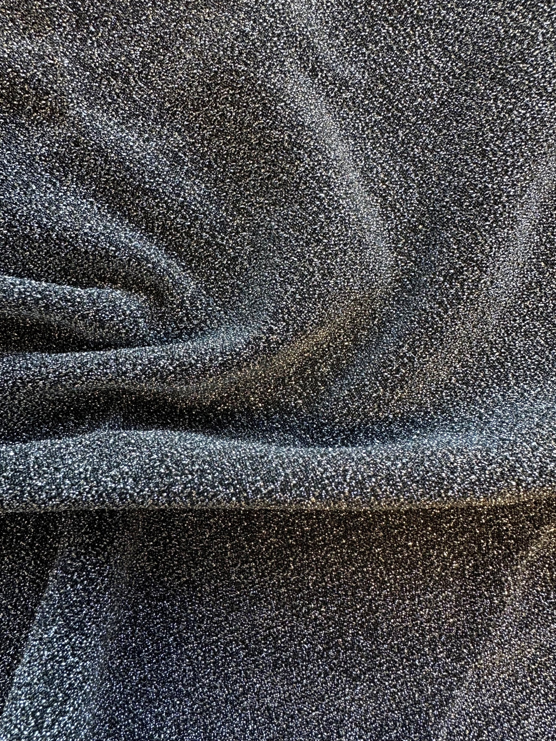 Tricot noir pailleté avec paillettes argentées - Glitz (CF)