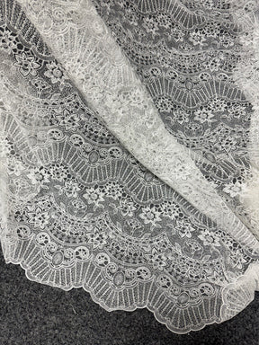 Dentelle brodée ivoire - Tremendo