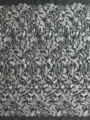 Dentelle brodée ornée de sequins ivoire - EB3026