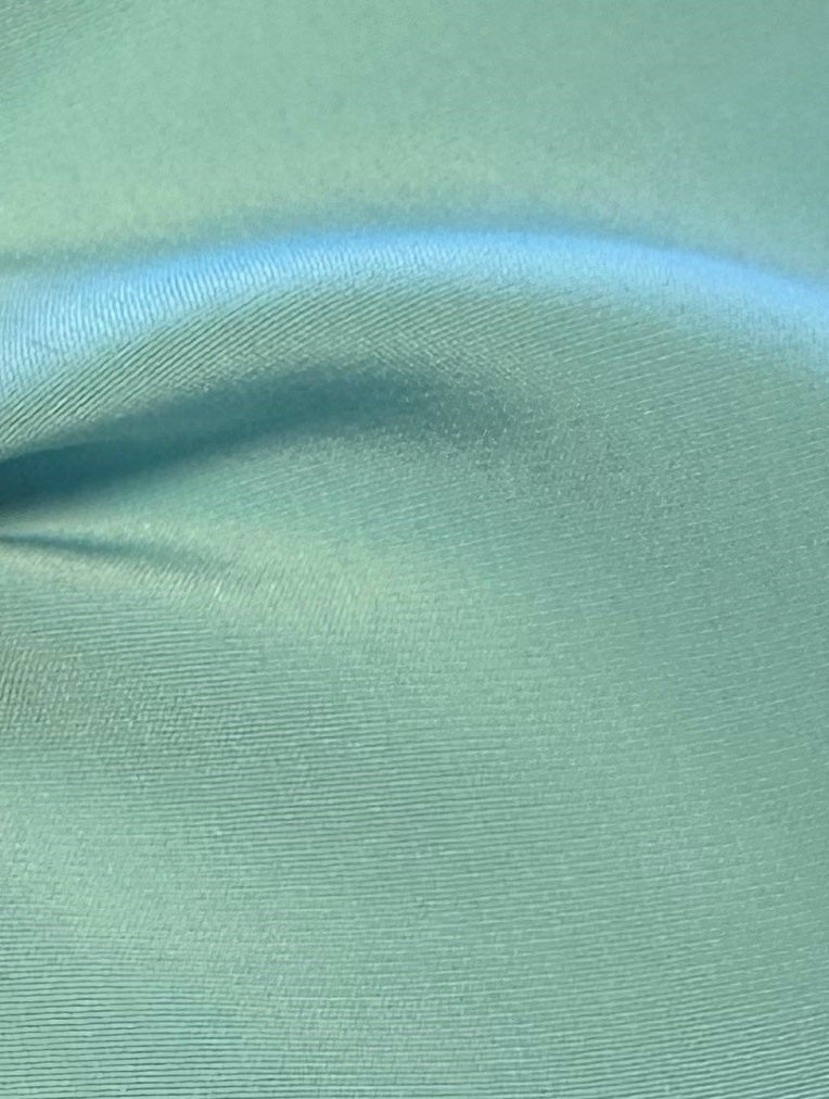 Satin polyester bleu canard léger - Jamaïque
