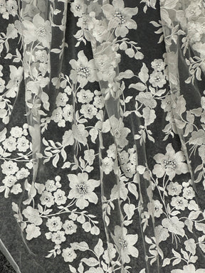 Ivory Embroidered Lace - X579