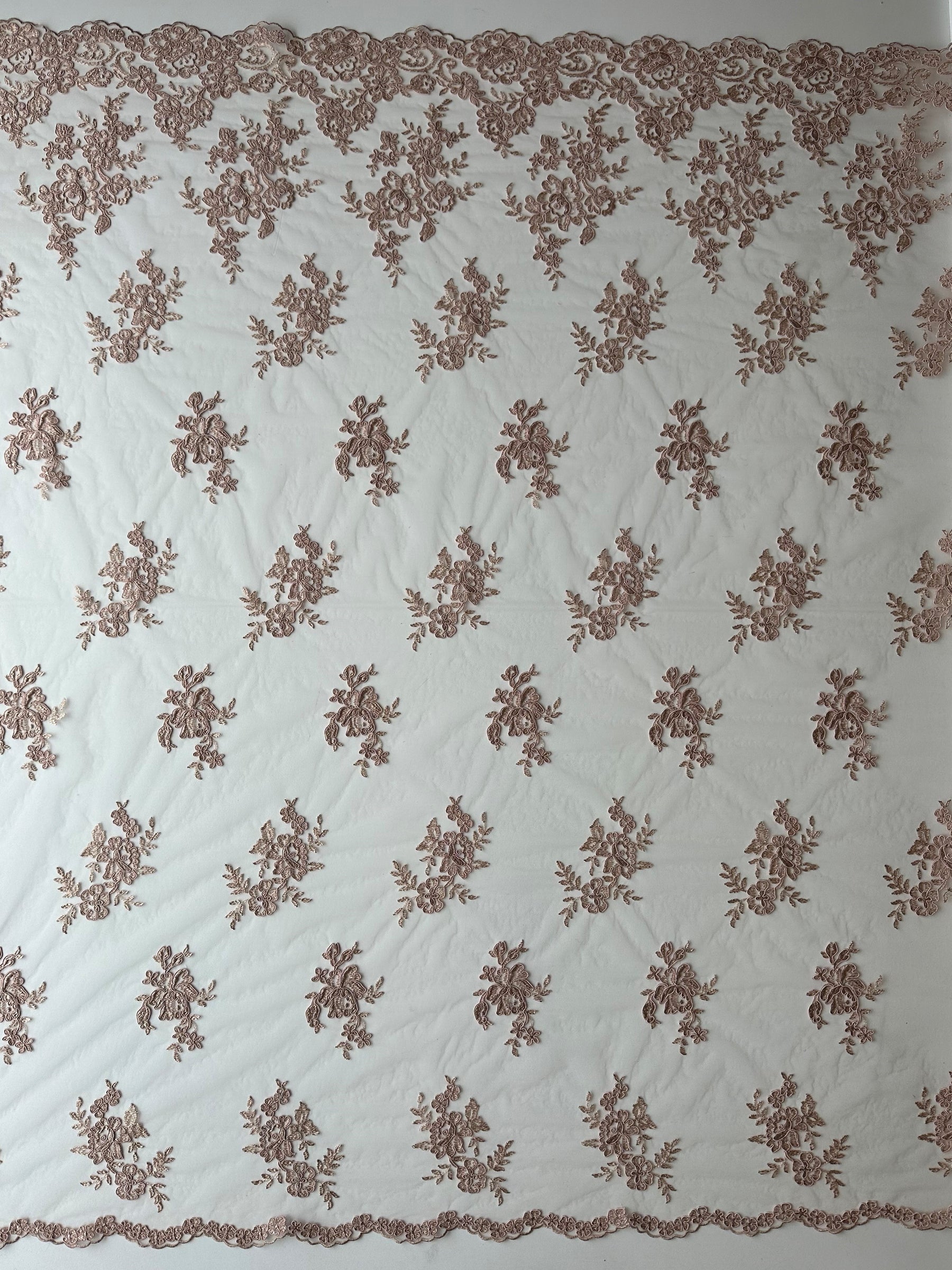 Dentelle cordée ivoire sans perles - Naomi (CF)