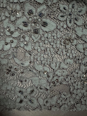 Dentelle noire perlée et cordée - Autriche