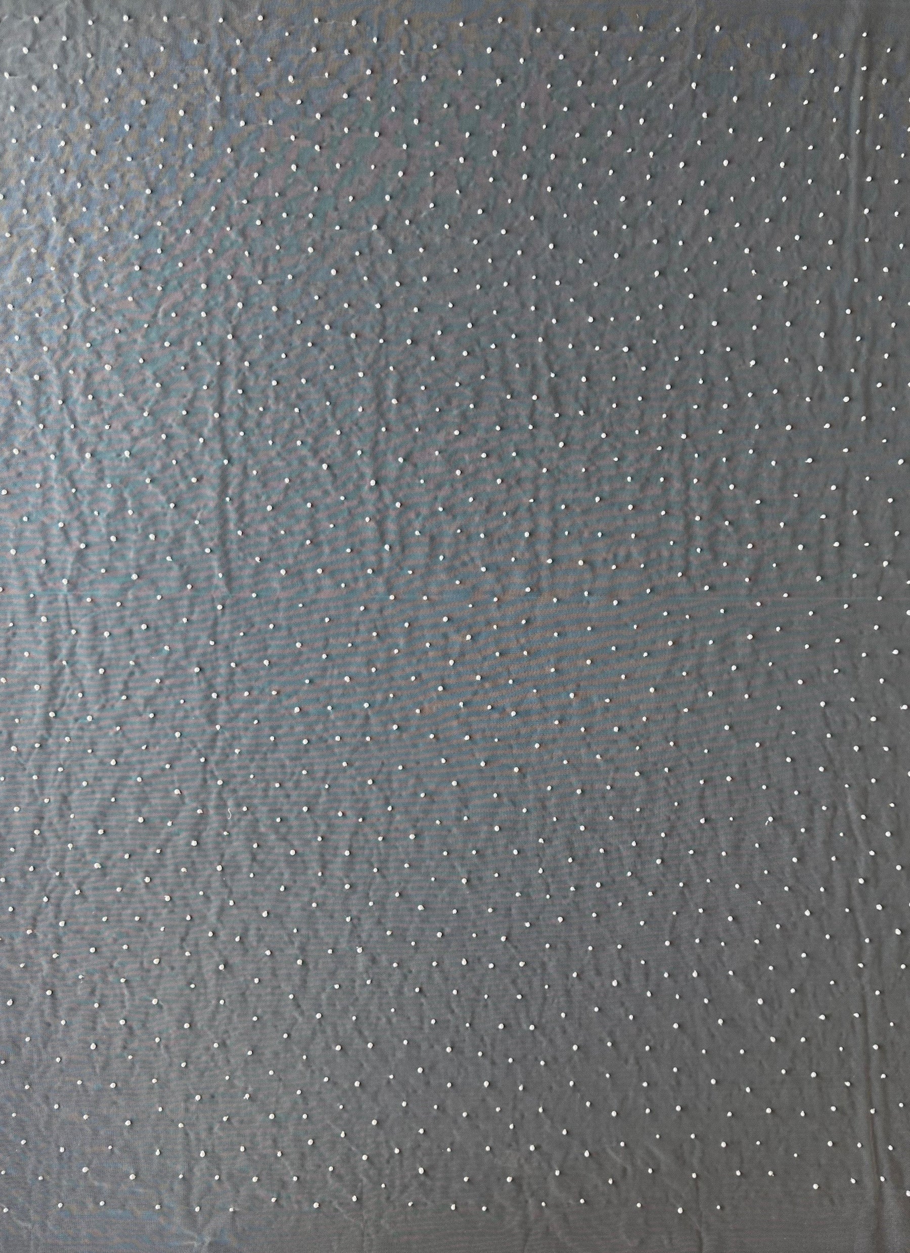 Tulle ivoire perlé - EB1071