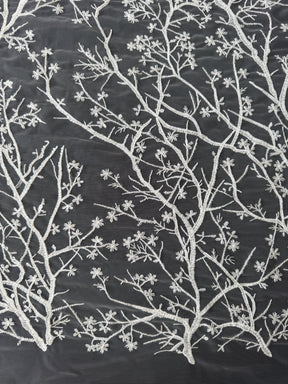 Dentelle brodée de sequins ivoire - EB3043