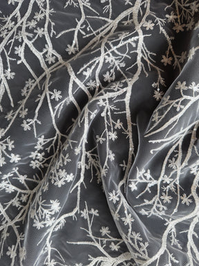 Dentelle brodée de sequins ivoire - EB3043