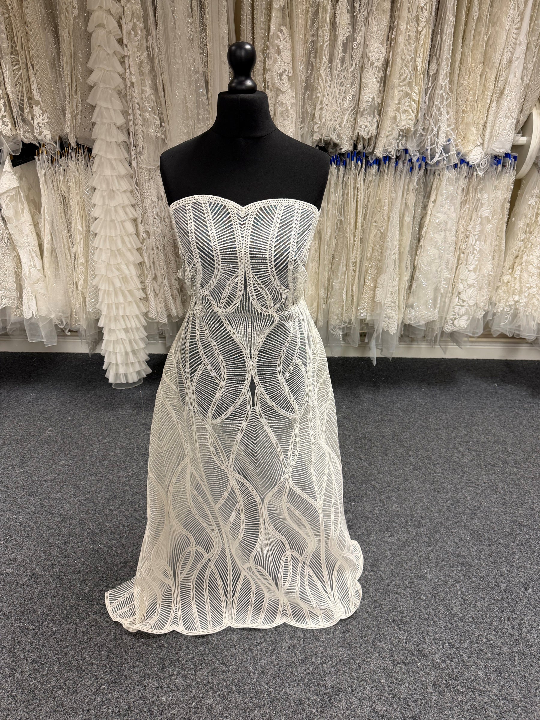 Ivory Embroidery Lace - EB5038