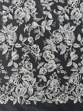 Dentelle brodée ivoire - EB5045 