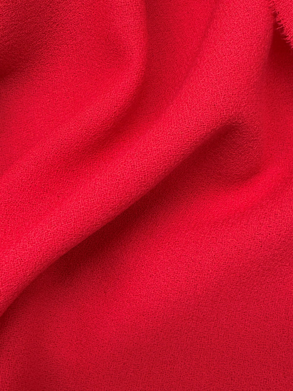 Crêpe de laine rouge italien - P640