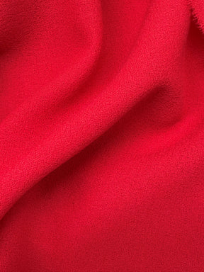 Crêpe de laine rouge italien - P640