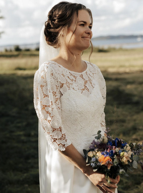 Dentelle Brodée Ivoire - Elsa