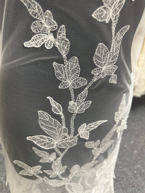 Dentelle Brodée Ivoire - Alhambra