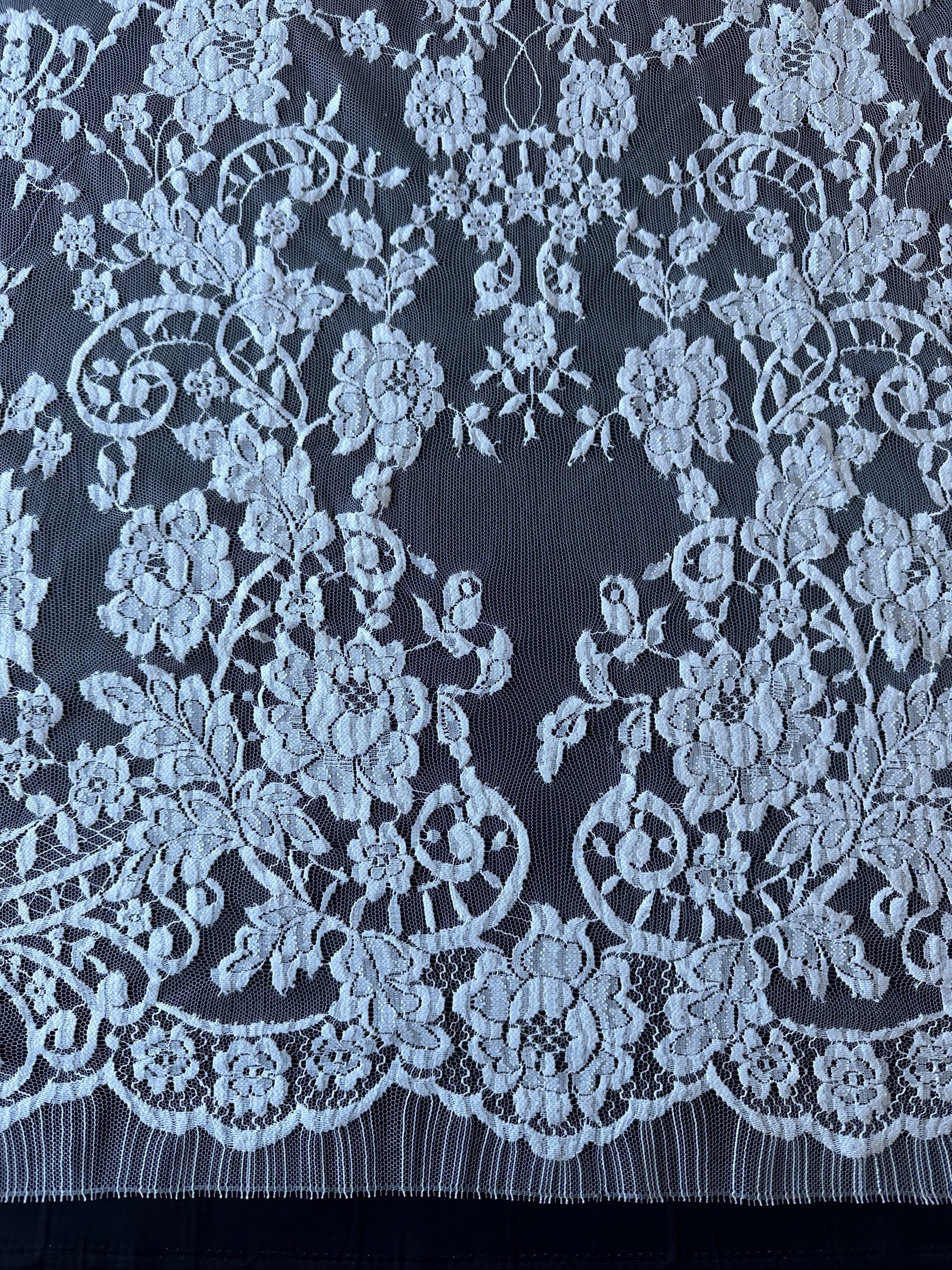 Dentelle Chantilly Bio Ivoire - Nola