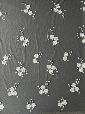 Dentelle florale 3D ivoire - Yoga