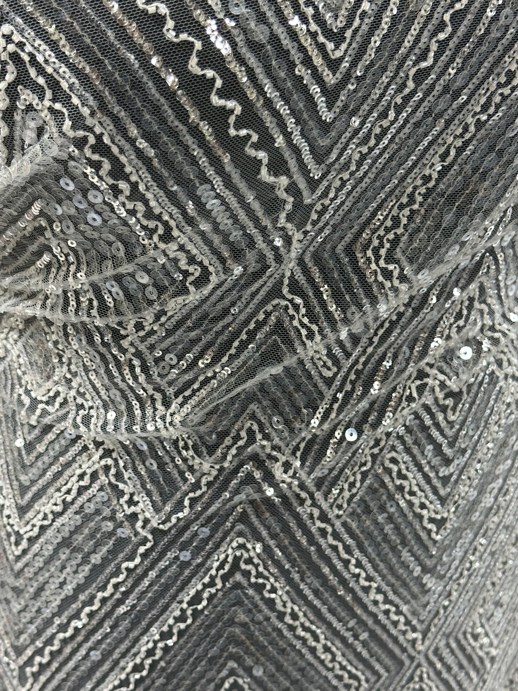 Tulle à sequins ivoire - Angola