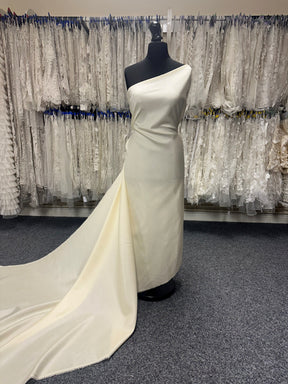 Dupion en satin de polyester crème - Clarté