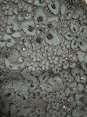 Dentelle noire perlée et cordée - Autriche
