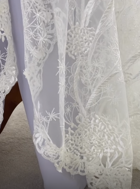 Dentelle brodée ivoire - Hayley