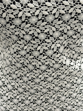 Dentelle guipure ivoire - Nature