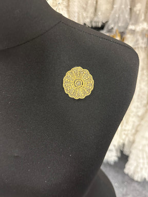 Applique en dentelle irisée dorée - Aladdin (CF AP 34295)