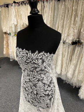Dentelle brodée ivoire - Zulu