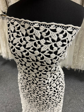 Dentelle guipure ivoire à paillettes - Izzy