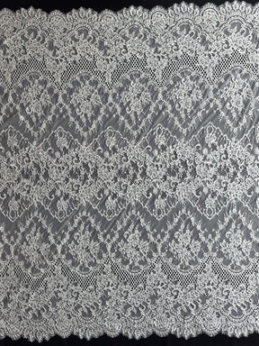 Dentelle Raschel ivoire à cordon - Baum