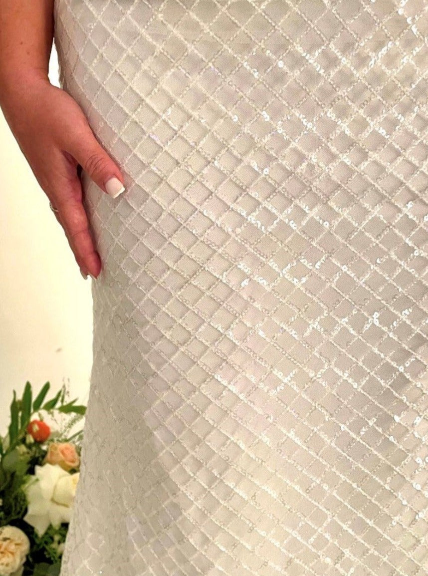 Tulle ivoire avec sequins - Glint