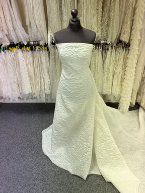 Brocade italien cloque ivoire - Harlem