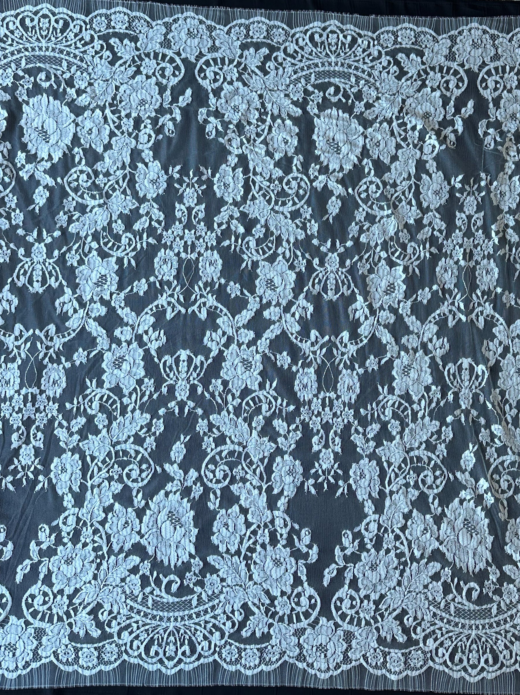 Dentelle Chantilly Bio Ivoire - Nola