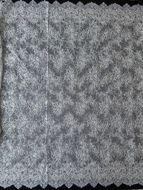 Dentelle ivoire à cordons et paillettes - Muffin