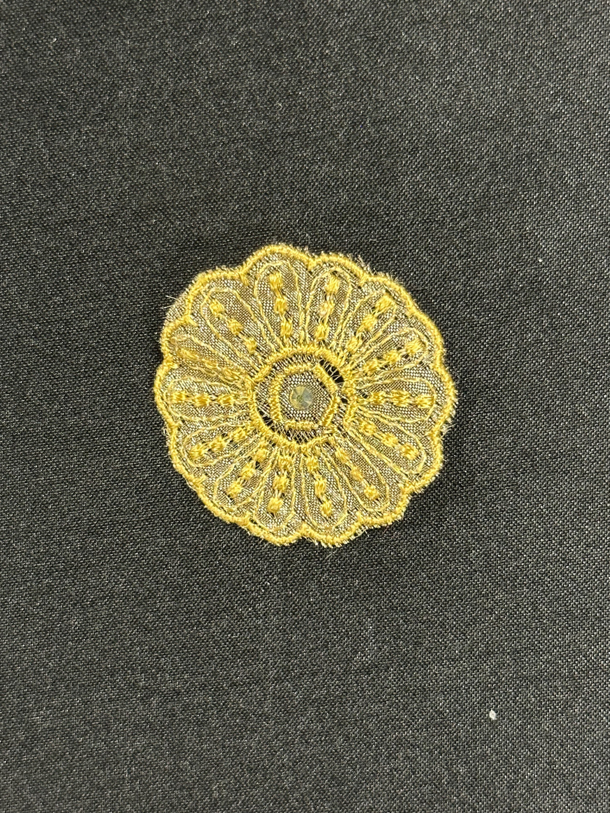 Applique en dentelle irisée dorée - Aladdin (CF AP 34295)