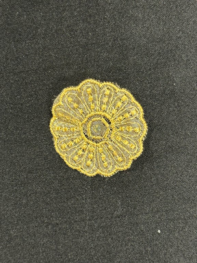 Applique en dentelle irisée dorée - Aladdin (CF AP 34295)