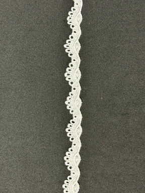 Bordure en dentelle guipure blanche - T359