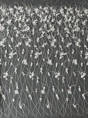 Dentelle de plumes ivoire - Zuly