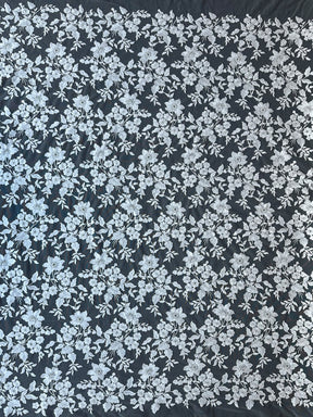 Ivory Embroidered Lace - X579