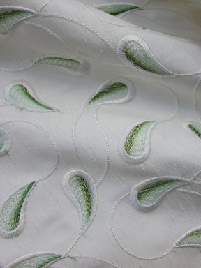Tissu pour gilet brodé en jade – Atlanta