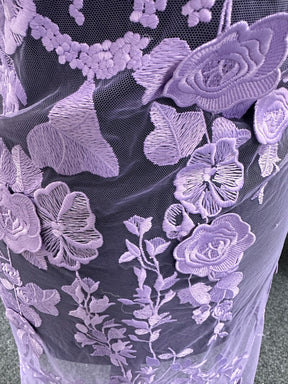 Dentelle 3D violette - Meghan
